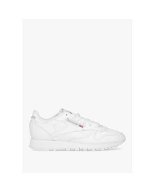 Womens Classic Leather Trainers In di Reebok in White