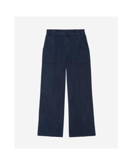 Rails Blue Greer Large Pocket Detail Trousers Size: L, Col: