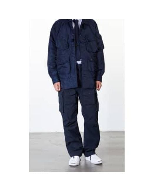 Fa Pant Cotton Ripstop Dark Navy 1 di Engineered Garments in Blue da Uomo