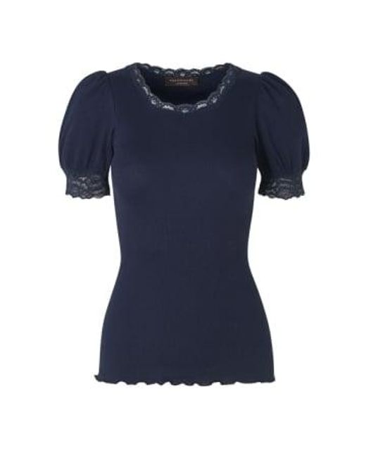 Camiseta algodón orgánico Rosemunde de color Blue