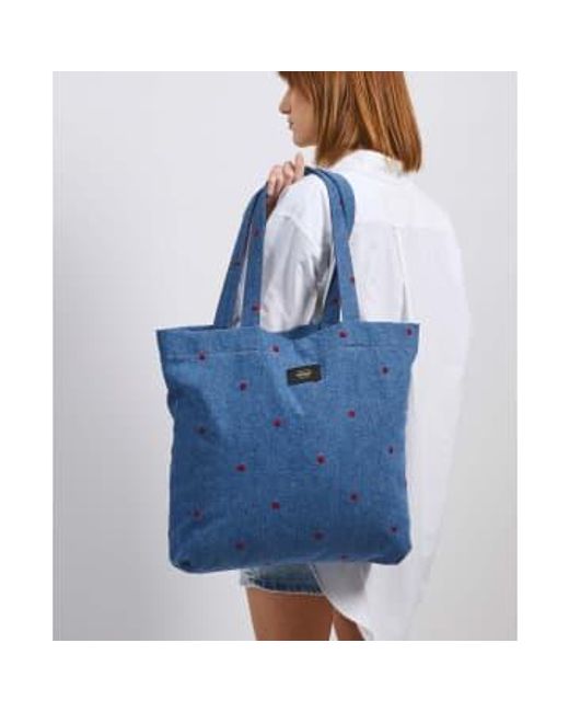 Wouf Blue Anais Tote Bag Cotton