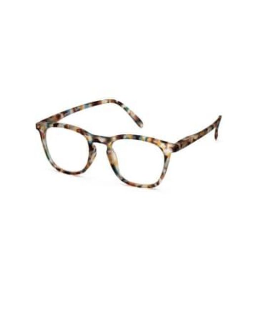 Izipizi Brown Tortoise #e Trapeze Reading Glasses +1 for men