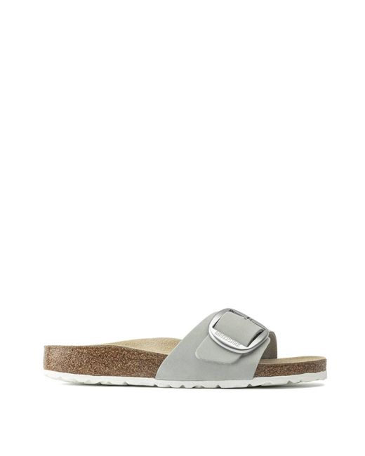Birkenstock Madrid Big Buckle Narrow Sandal Dove in Gray | Lyst