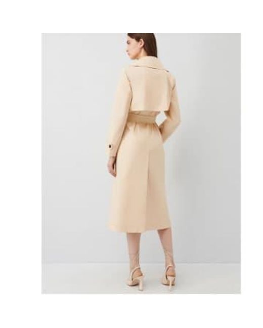 Marella Natural Demetra Double-breasted Trench Coat 12