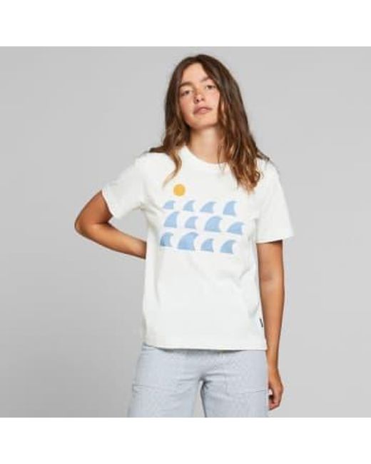 Dedicated White Rays & Waves T-shirt