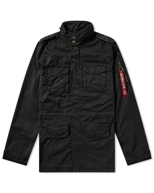 Alpha Industries Huntington M-65 Jacket Black for Men | Lyst