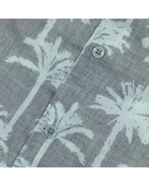 Only & Sons Nur & söhne palmbaumhemd in grau in Blue für Herren