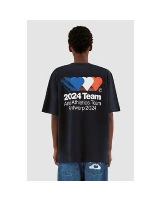 T-shirt teo back team Arte' pour homme en coloris Black