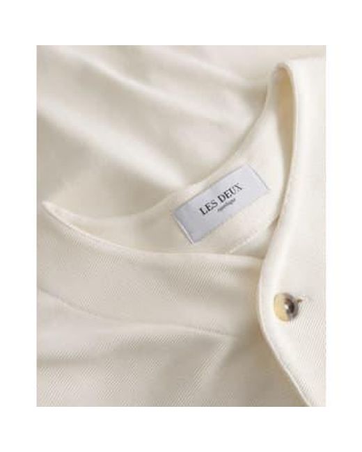 Les Deux White Ss Shirt L / Light Ivory for men