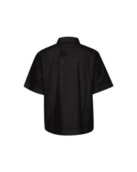 Blusa cortada fenni negro B.Young de color Black