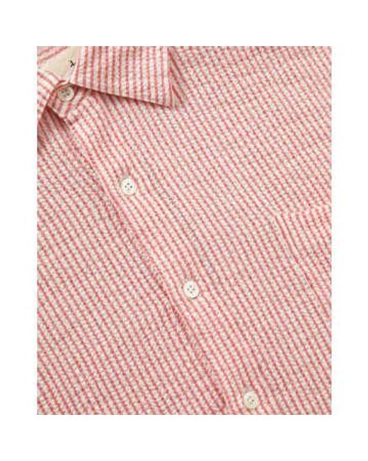 La Paz Pink Roque Fiesta Stripes Shirts S for men