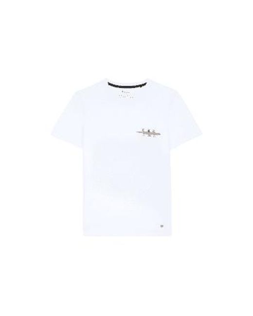 Faguo White Arcy Cotton T-shirt for men