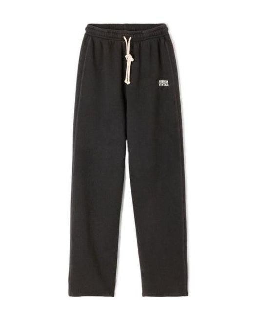 American Vintage Black Pantalón Jogger Mujer Izubird