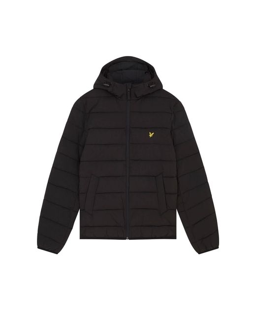 Lyle u0026 Scott Lyle u0026 Scott Lightweight Puffer Jacket Black for Men | Lyst UK