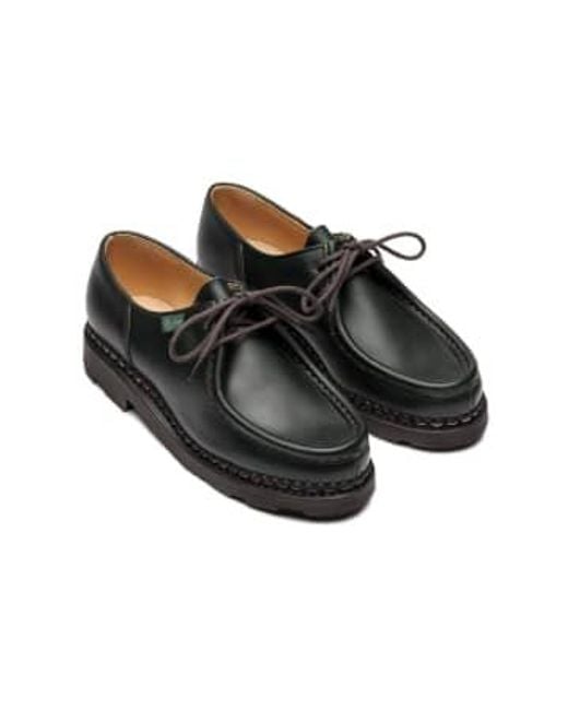 Paraboot Black Michael Shoes Lisse 37 for men