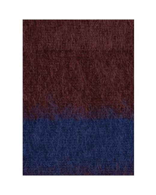 Paul Smith Blue Navy And Burgundy Mohair-blend Socks Onesize for men