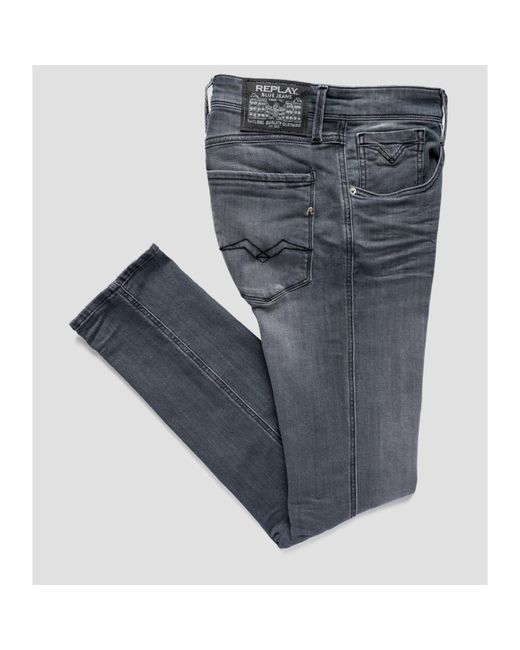 Replay Slim Fit Anbass Jeans Grey M914y .000.51a 938 in Gray for Men | Lyst