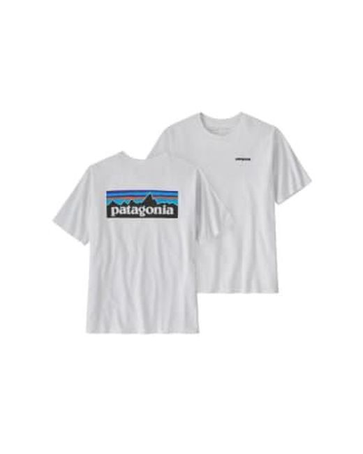 Patagonia Blue Camiseta Ms Logo Responsibili-tee for men