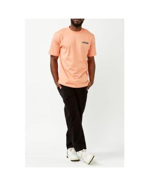 Hikerdelic Orange Blotter T-shirt for men