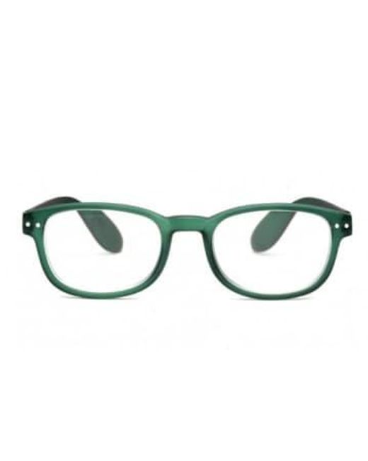 Gafas lectura estilo cristalino ver Izipizi de hombre de color Green
