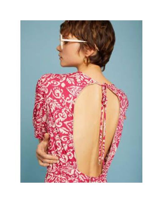 MEISÏE Pink Dress With Back Neckline Small