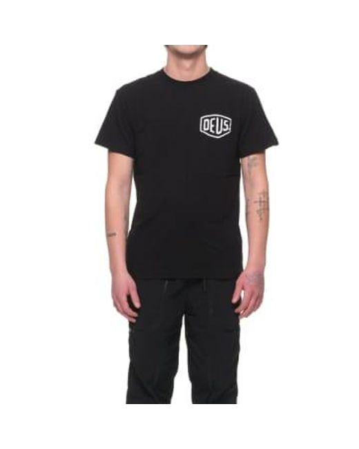 Deus Ex Machina Black T-shirt Dmw91808g Berlin for men