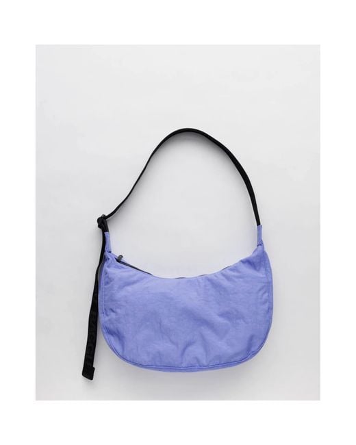 Baggu Purple Medium Nylon Crescent Bag Bluebell