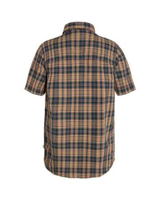 Fjallraven Gray Abisko Hike Short Sleeve Shirt for men
