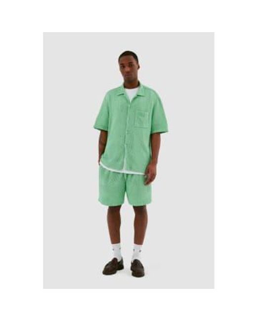 Arte' Green Stan Croche Shirt S / Vert for men