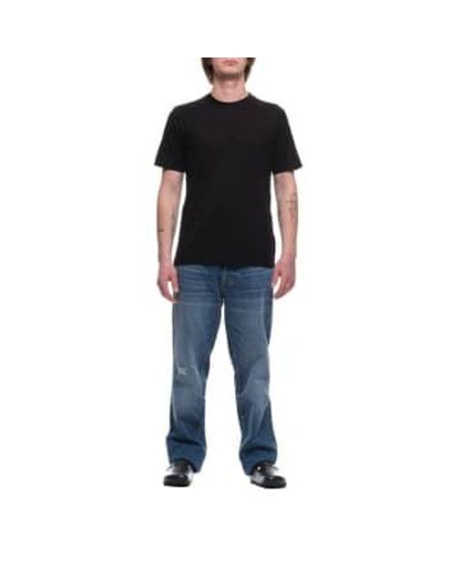 T Shirt For Man Mulino F651 0303 di Hevò in Black da Uomo
