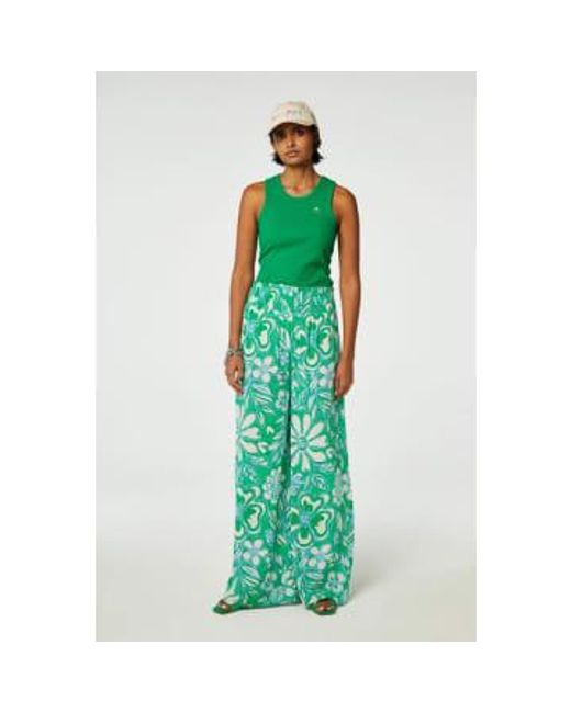 Palapa Trousers Apple 1 di FABIENNE CHAPOT in Green