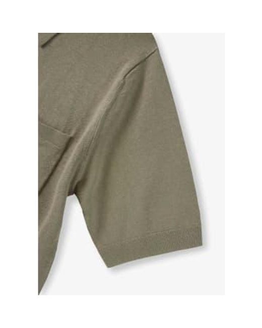 Chemise à manches courtes en coton et lin Rollo en argile Norse Projects pour homme en coloris Green