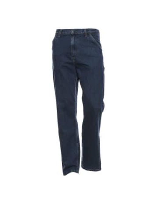 Jeans For Man I032024 Stone Washed 1 di Carhartt in Blue da Uomo