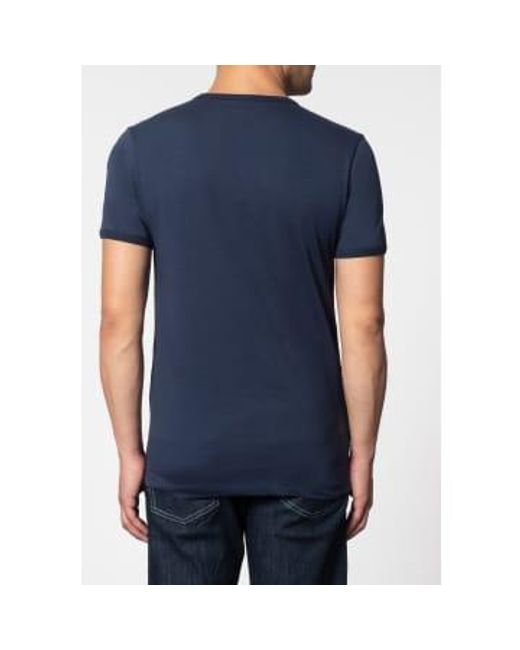 Merc London Ticket Blue Target Design T Shirt for men
