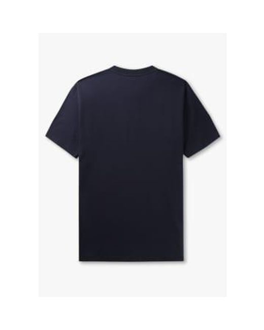 Norse Projects Herren johannes bio-logo-t-shirt in dunklem marineblau in Blue für Herren