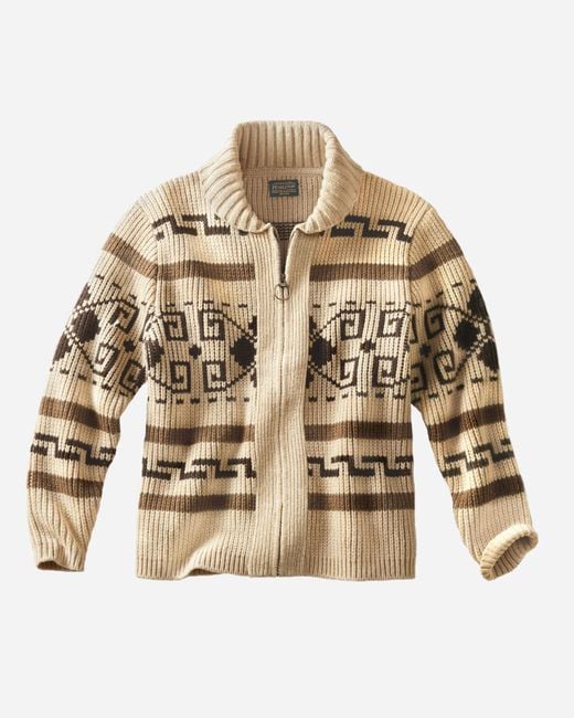 Pendleton Brown Mens Original Westerley Wool Sweater for men