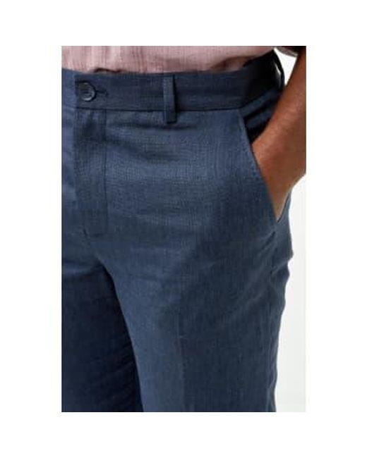 Will Linen Trousers di SELECTED in Blue da Uomo