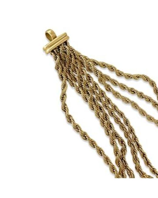Anisa Sojka Metallic Layered Rope Necklace / Os