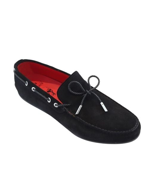 Jeffery West Blue Black Suede The Wag Loafers for men