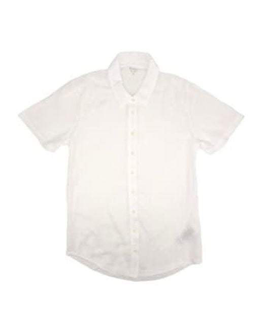 Camisa telen femenina blanca Hartford de color White