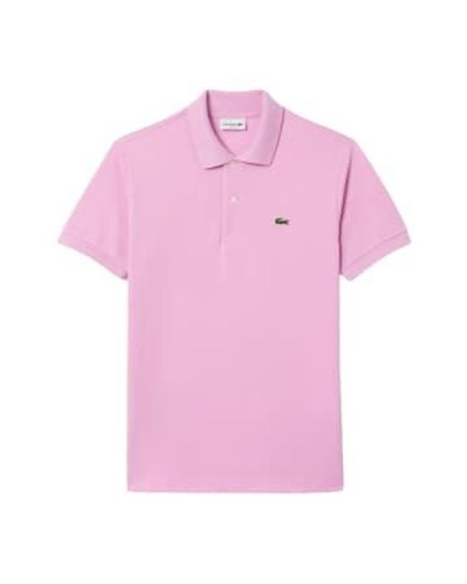 Polo classic fit hombre rosa Lacoste de hombre de color Pink