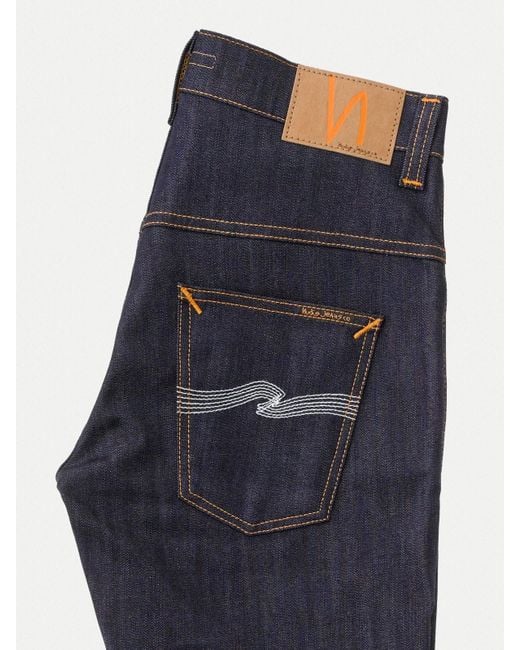 nudie thin finn dry ecru embo