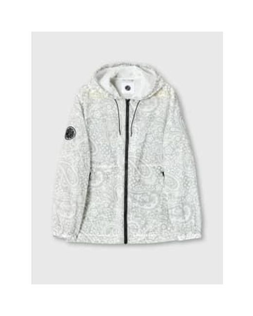 Pretty Anchorage Paisley Lightweight Jacket In Grey di Pretty Green in White
