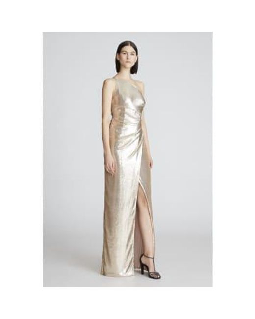 Halston Heritage White R -pin bei adriana kleid