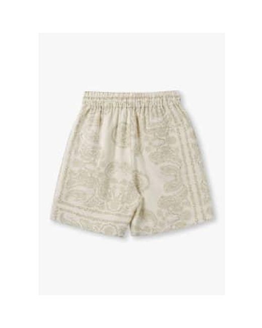 Mens Lesley Paisley Shorts In Light Ivory di Les Deux in Natural da Uomo