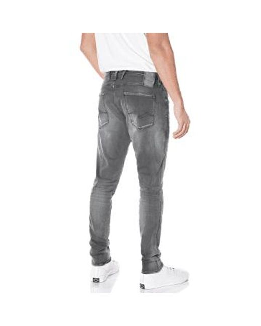 Replay Graue Bronny White Shades Jeans in Gray für Herren