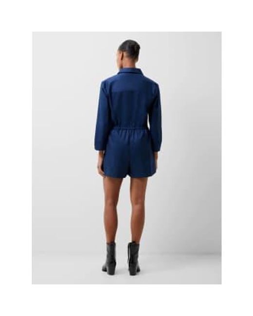 French Connection Blue Bodie Blend Playsuit