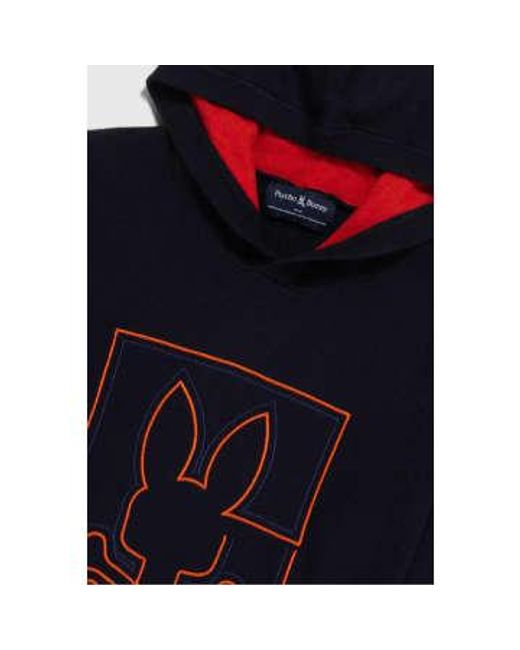 Psycho Bunny Blue Chester Hooded Sweater for men