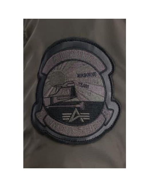 Alpha Industries Gray Engine Flight Jacket Rep. Xxl for men