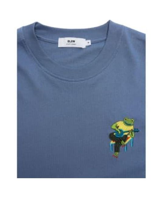 Olow Blue Bonjo Cobalt T Shirt for men